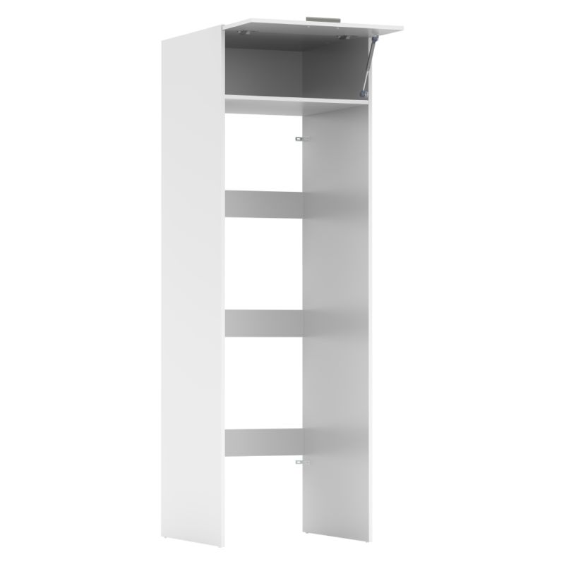 Skrinka nad práčku a sušičku z DTD v bielom prevedení