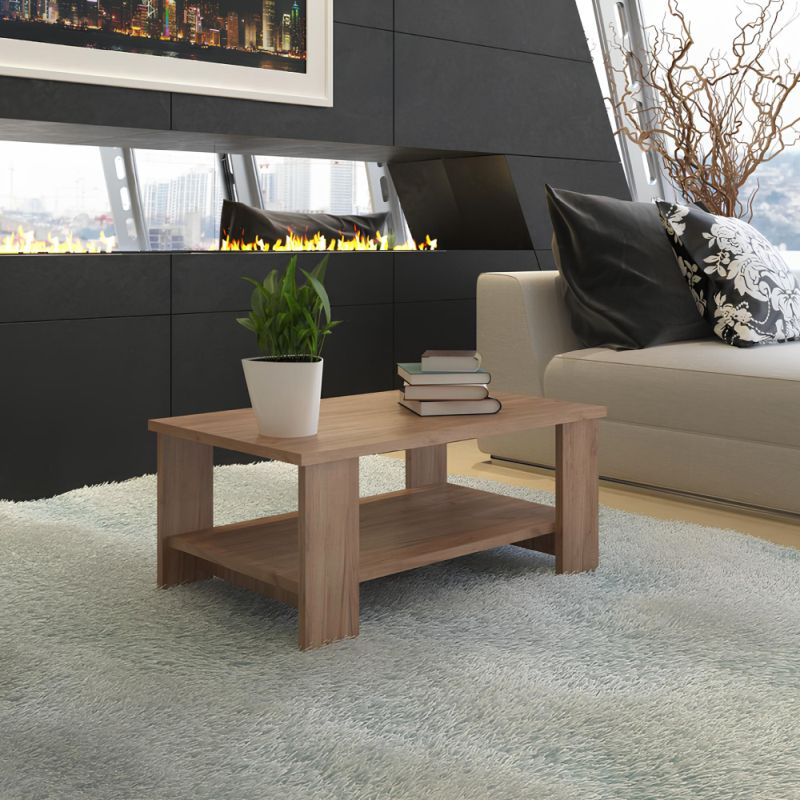 Estetický konferenčný stolík, dub craft dunkel