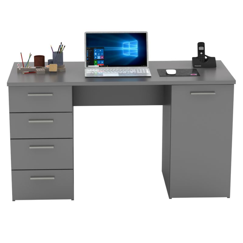 Praktický písací stôl vo farbe grafit