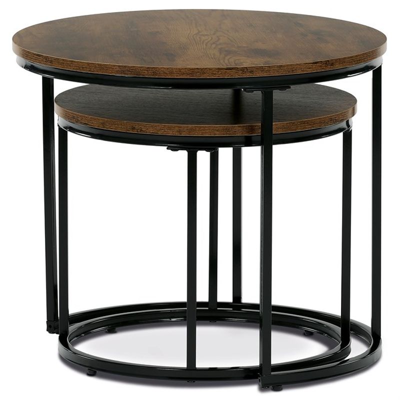 Set 2 ks stolíkov, MDF doska, dekor staré drevo