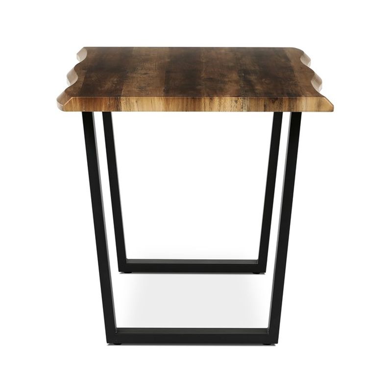 Stôl jedálenský 140x80, MDF doska dekor staré drevo, nohy v tvare U