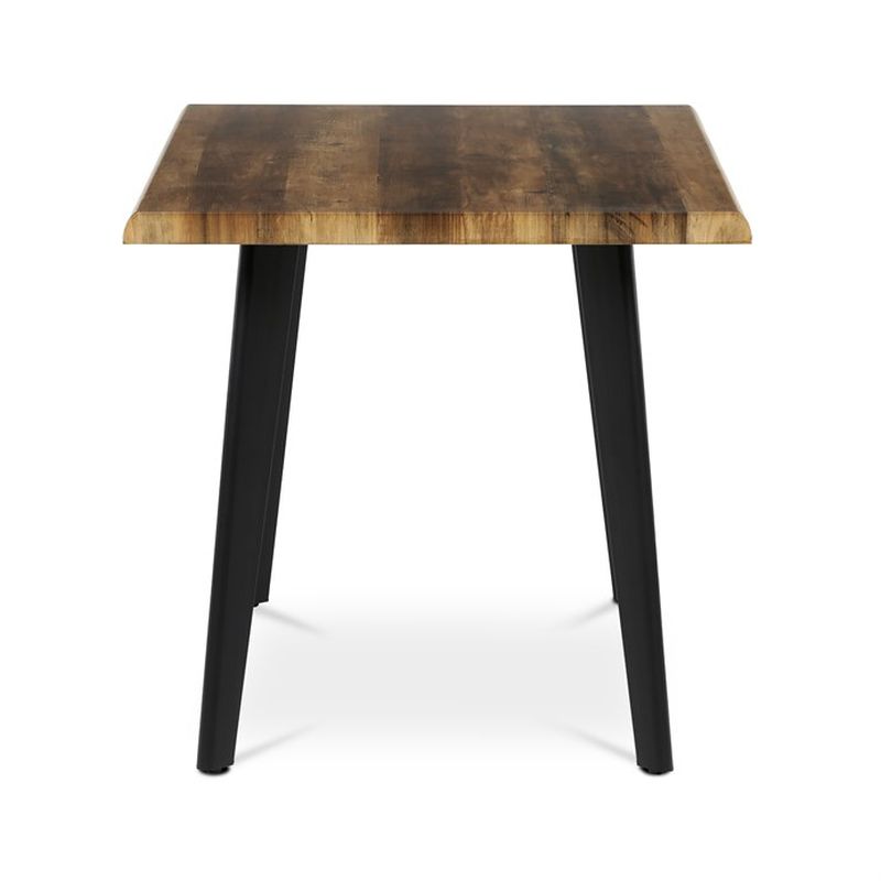 Stôl jedálenský 130x80, MDF doska dekor staré drevo, nohy čierne