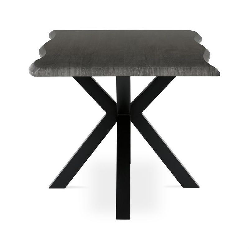 Stôl jedálenský 180x90, MDF doska dekor sivý dub, noha v tvare hviezdy