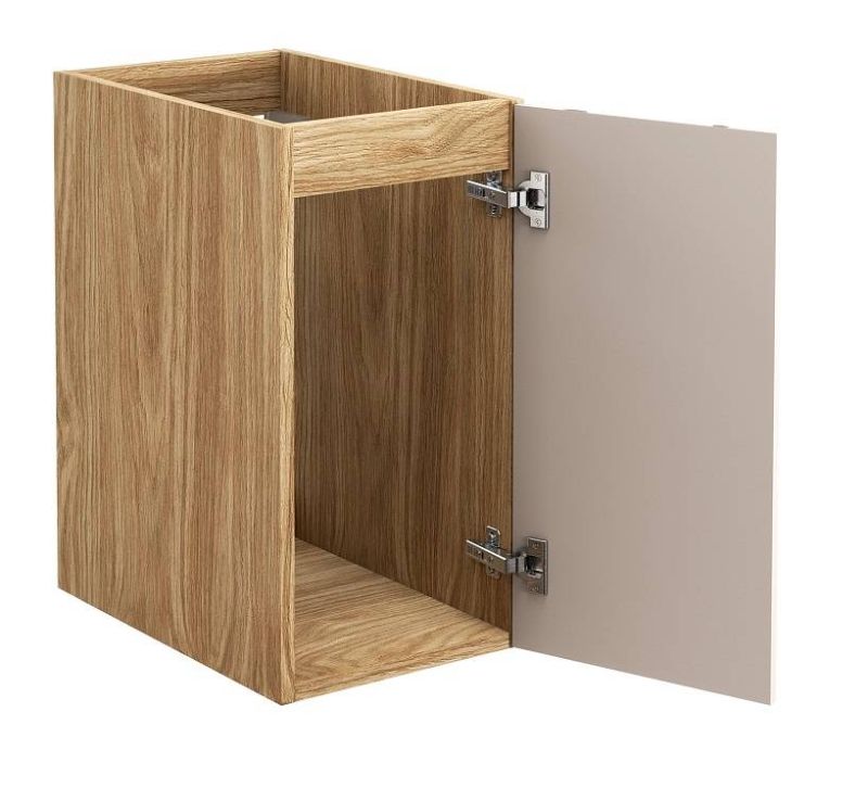 Skrinka do kúpeľne 81-30-1D, dub olejovany-béžová, 1x dvierka