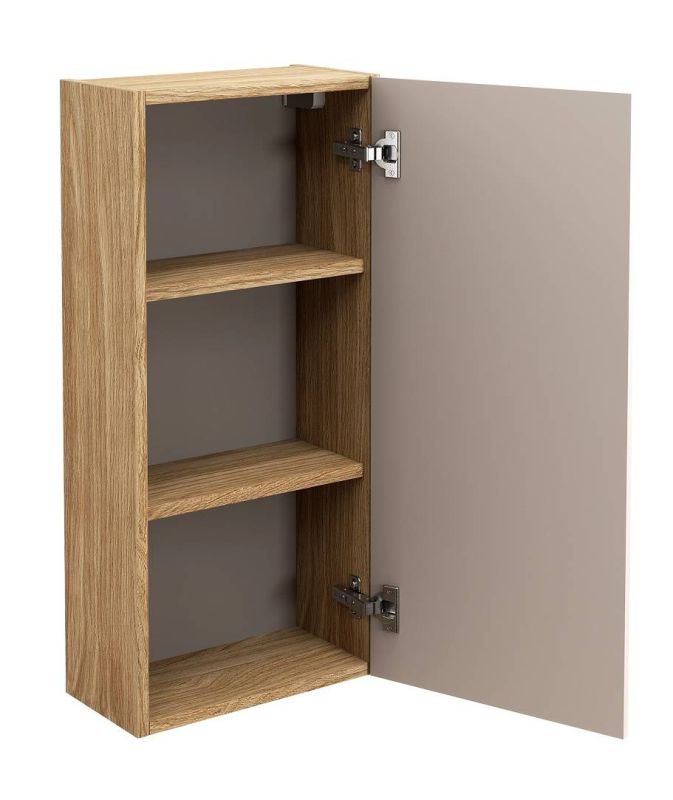 Skrinka do kúpeľne 83-35-1D, dub olejovany-béžová, 1x dvierka