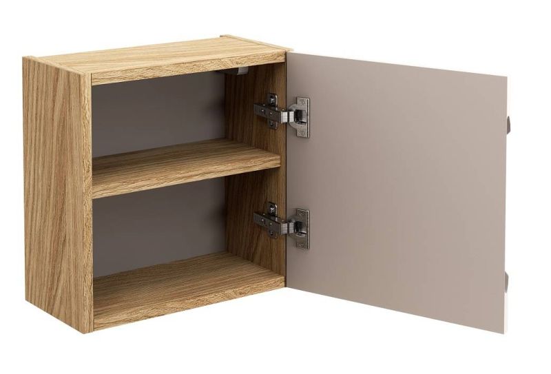 Skrinka do kúpeľne 83-35-1DQ, dub olejovany-béžová, 1x dvierka