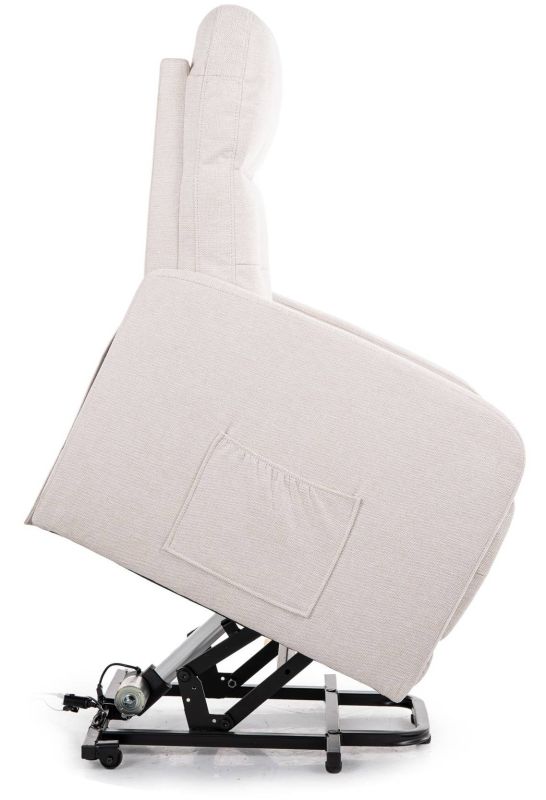 Elektrické elegantné polohovateľné kreslo, svetlobéžová brego 22