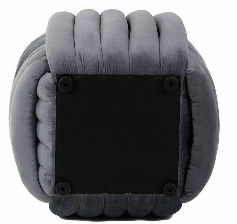 Taburetka so zaujímavým prepletaním, sivá tap. 252