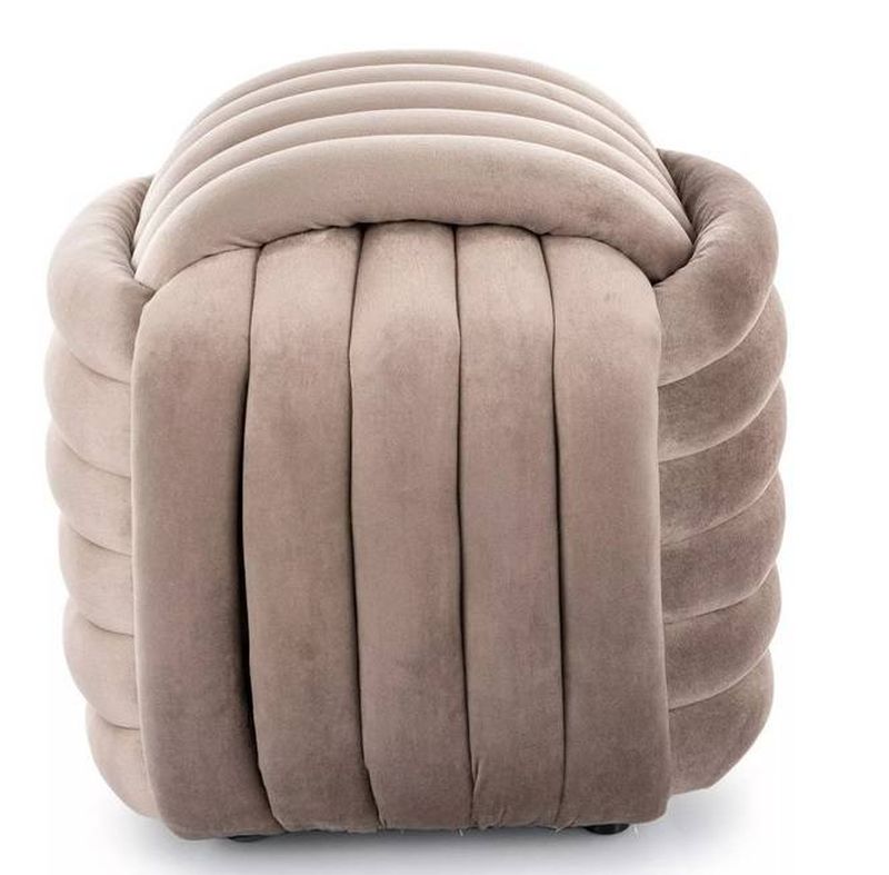 Taburetka so zaujímavým prepletaním, tmavobéžová tap. 251