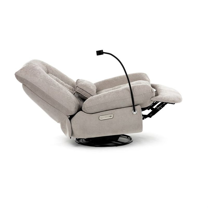 TV kreslo s elektrickým polohovaním, zabudované ovládanie, rotácia do 240 stupňov, lanýžové