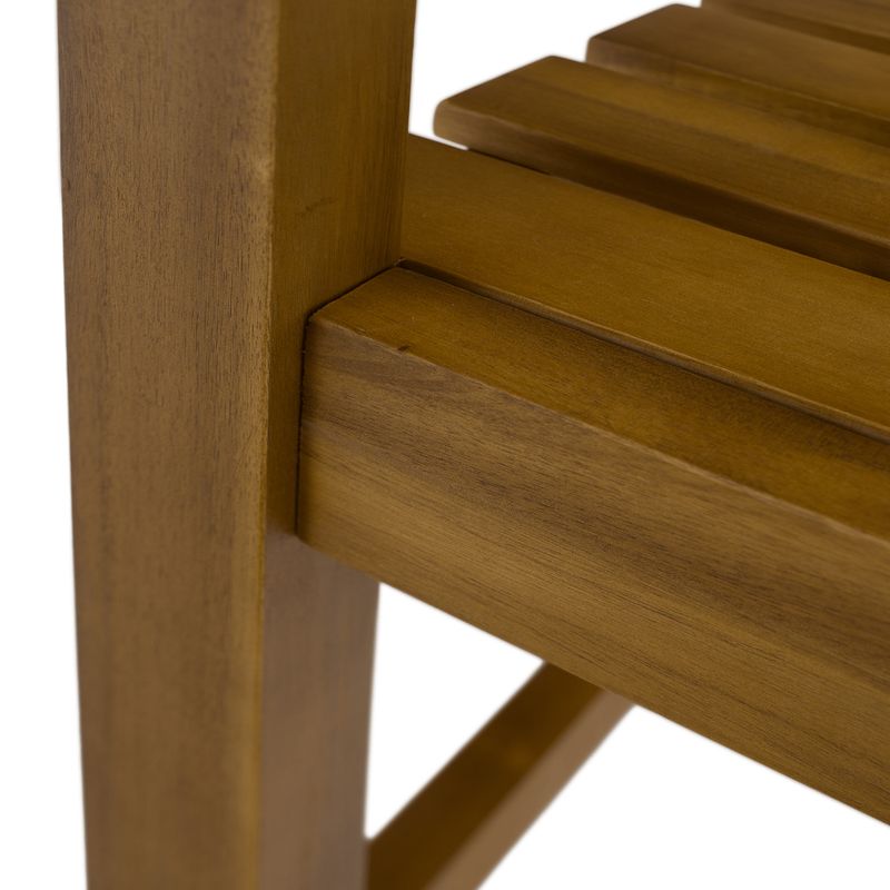 Záhradná lavička s výsuvným stolíkom, akáciové drevo