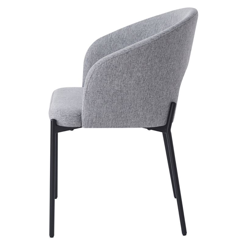 Moderná jedálenská stolička, sivá-čierna