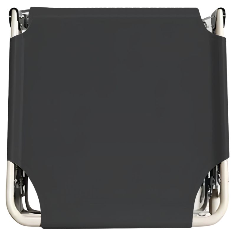 Záhradné lehátko, čierna-béžová