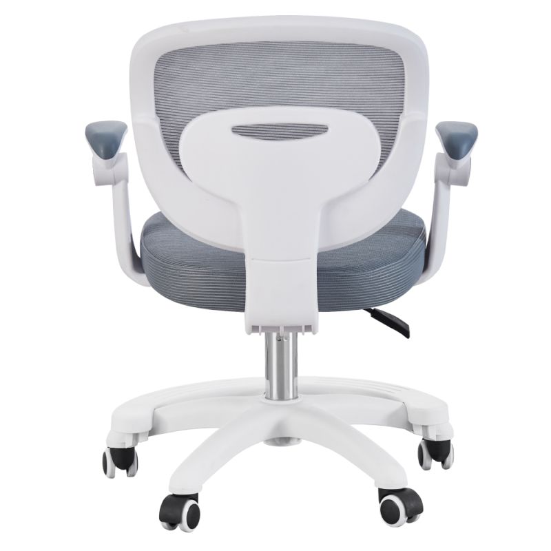 Štýlová otočná stolička, sivá-biela