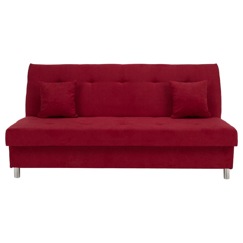 Rozkladacia moderná pohovka, červená