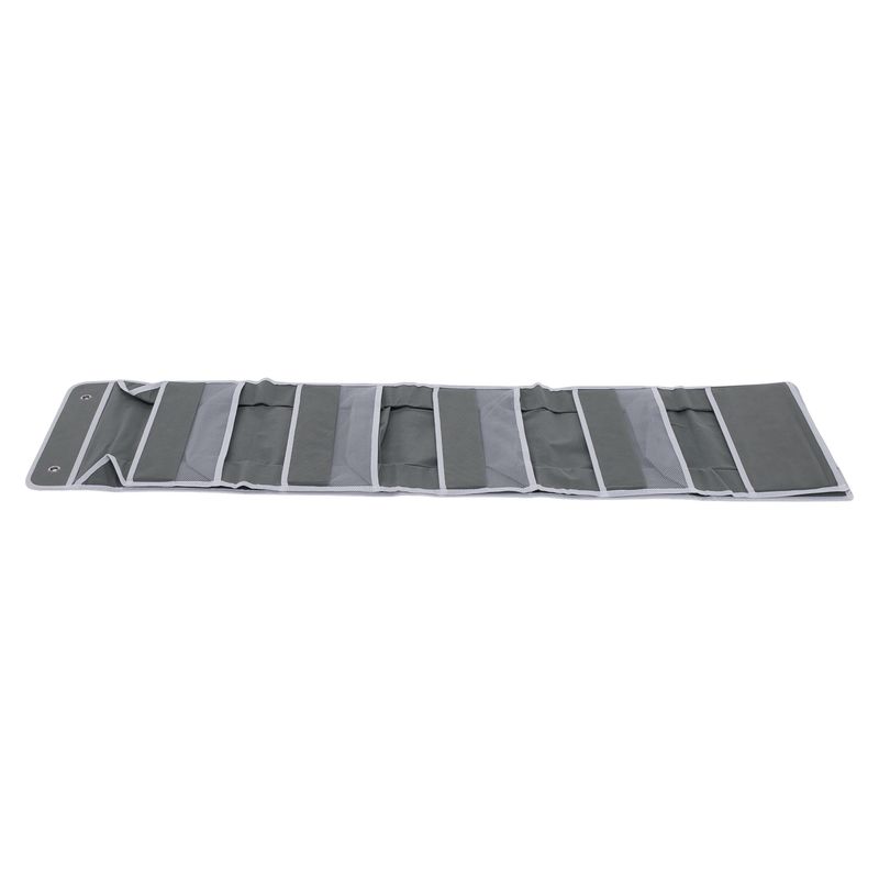 Závesný organizér na dvere, sivá látka