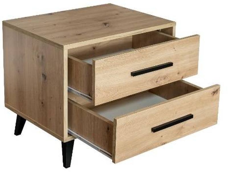 Originálny nočný stolík v dekore dub artisan