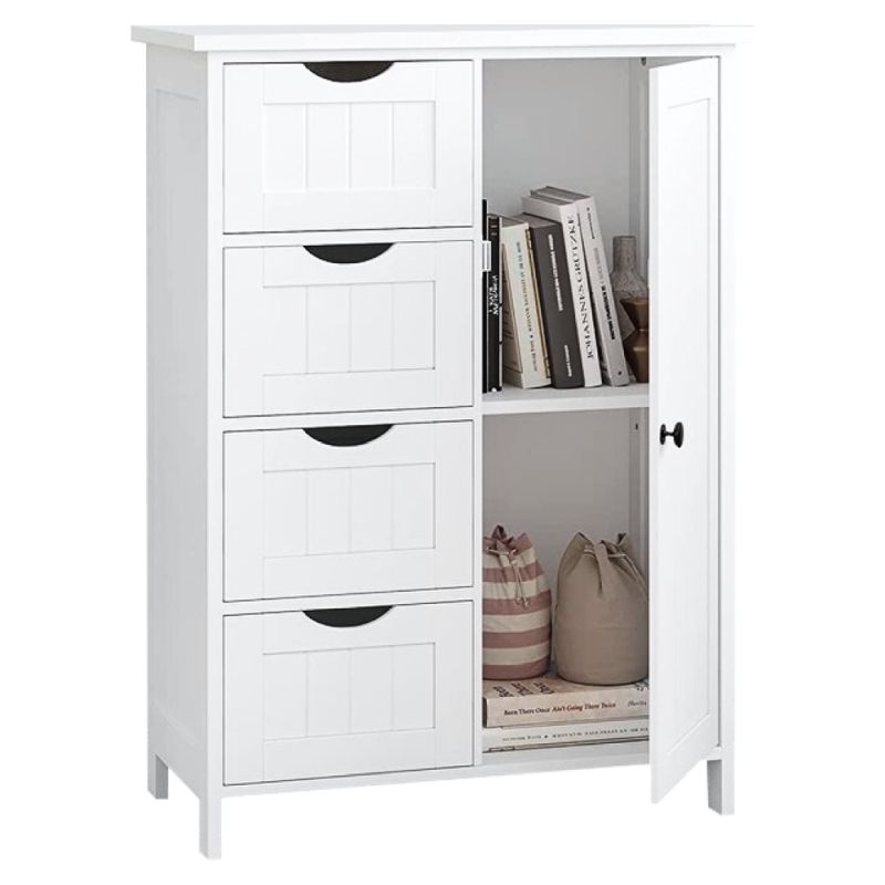 Úložná skrinka/regál v elegantnej bielej farbe