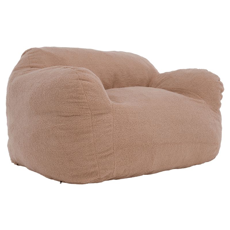 Moderný sedací vak v svetlohnedej farbe