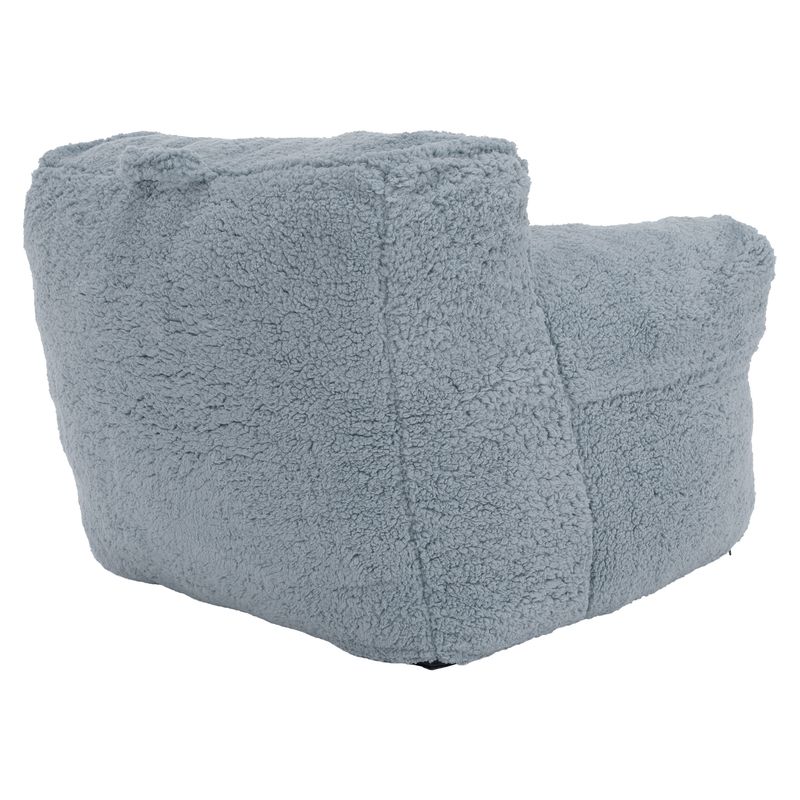 Moderný sedací vak v elegantnej svetlosivej farbe