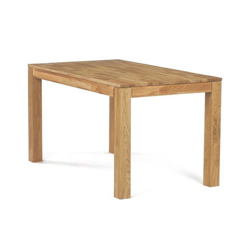 Jedálenský drevený stôl 140x80, masív dub biely, povrchová úprava olejom