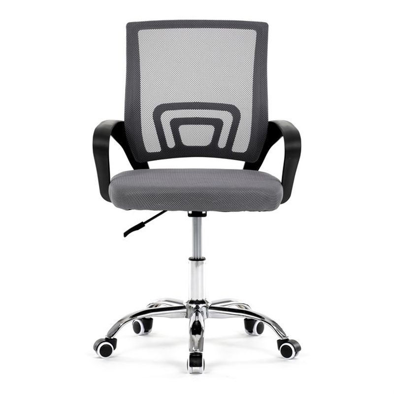 Kancelárska stolička, poťah sivá látka a sieťovina MESH
