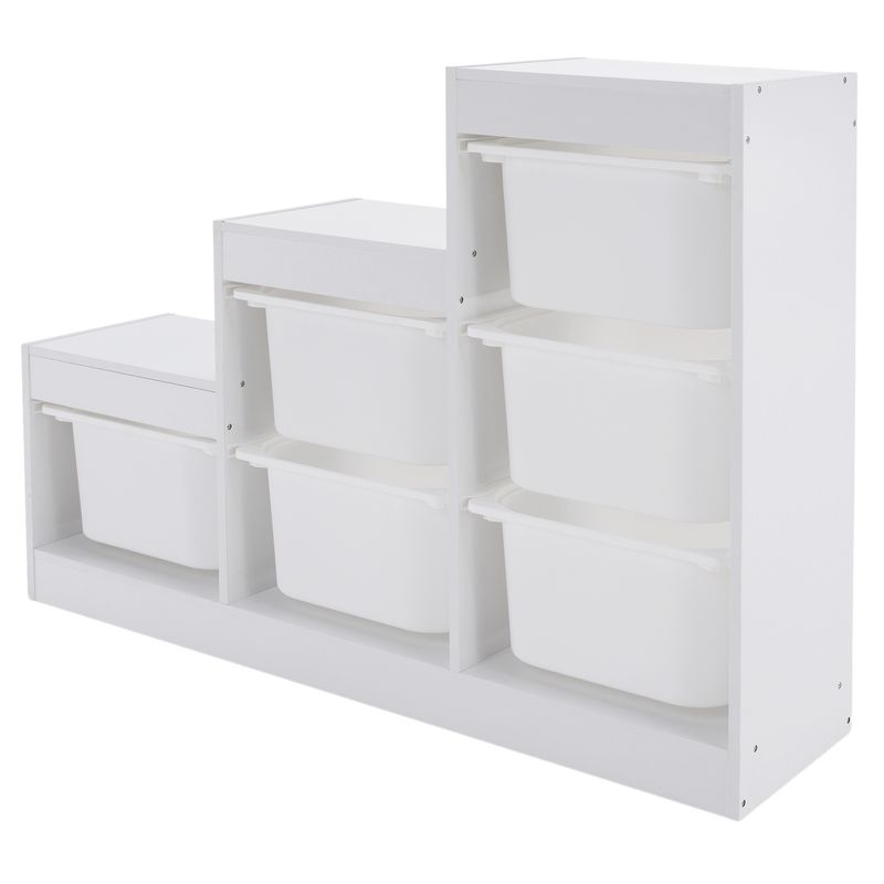 Detský regál pyramída, biela