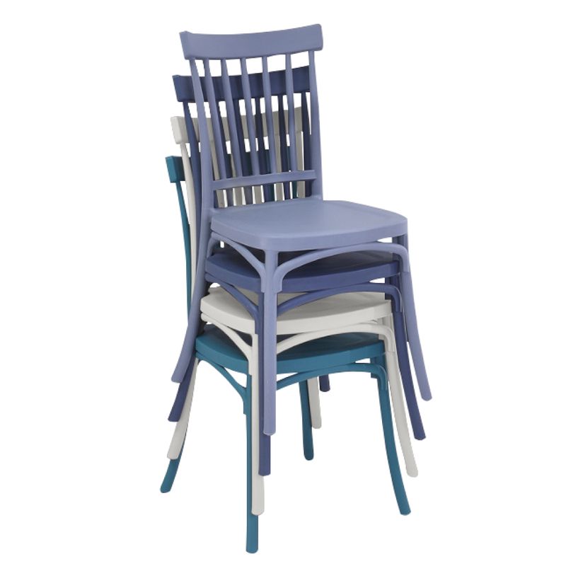 Stohovateľná stolička z plastu, sivohnedá Taupe