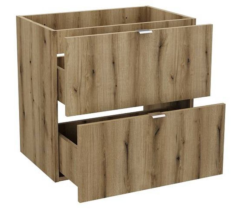 Skrinka do kúpeľne 82-60-2S, Dub coast evoke, 2x zásuvka