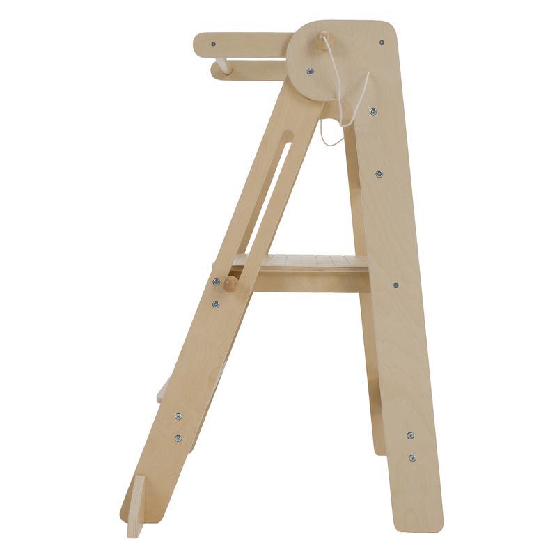 Montessori skladacia učiaca veža, prírodná