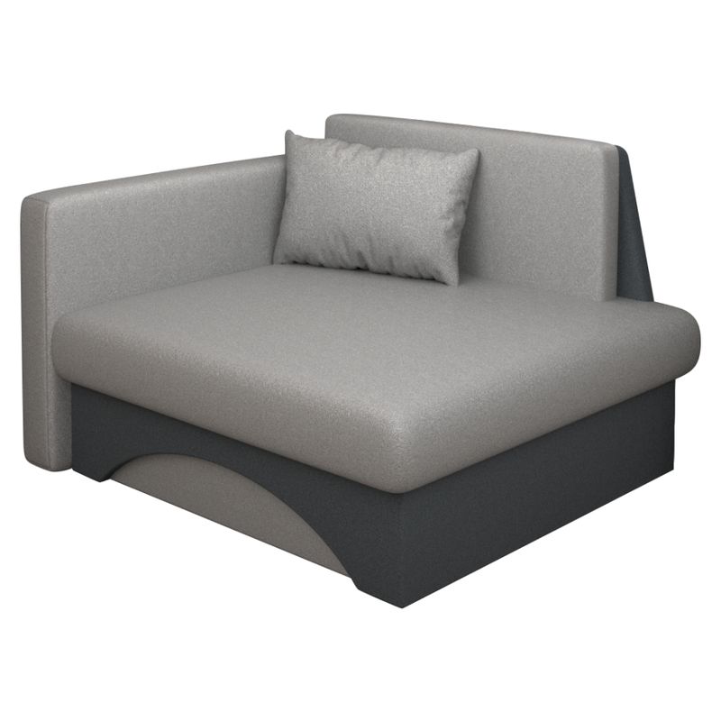 Rozkladacie kreslo univerzálne, sivá-tmavosivá