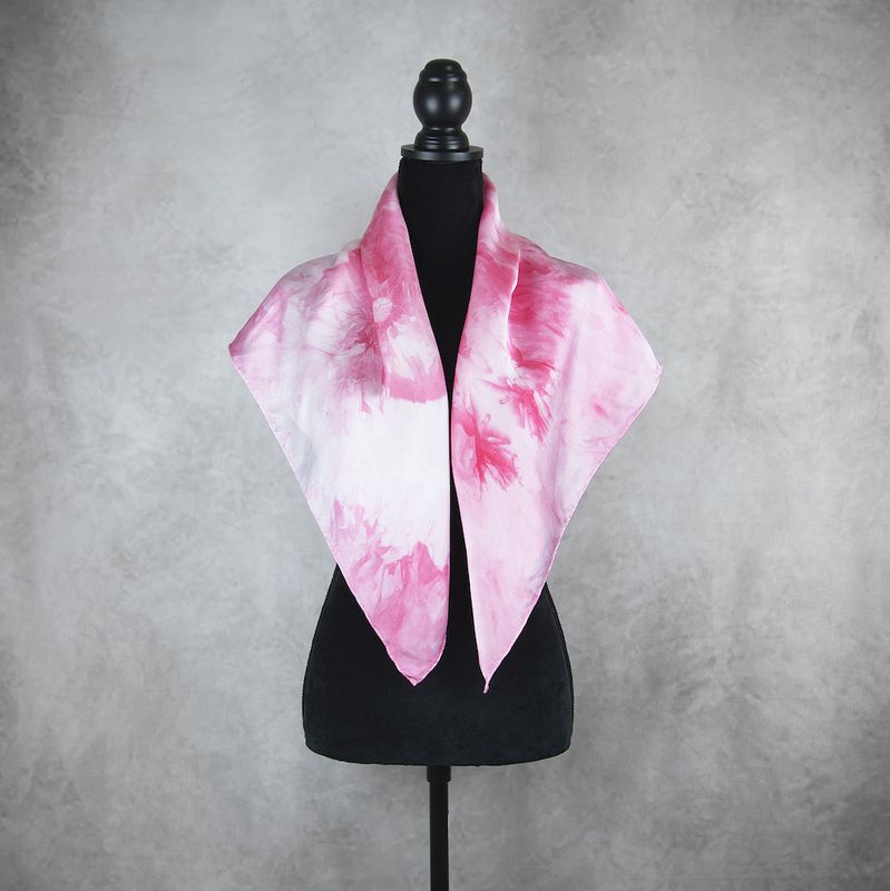 Limitovaná hodvábna šatka LIMITED_216 – 90 x 90 cm, ručne vyrobená na Slovensku