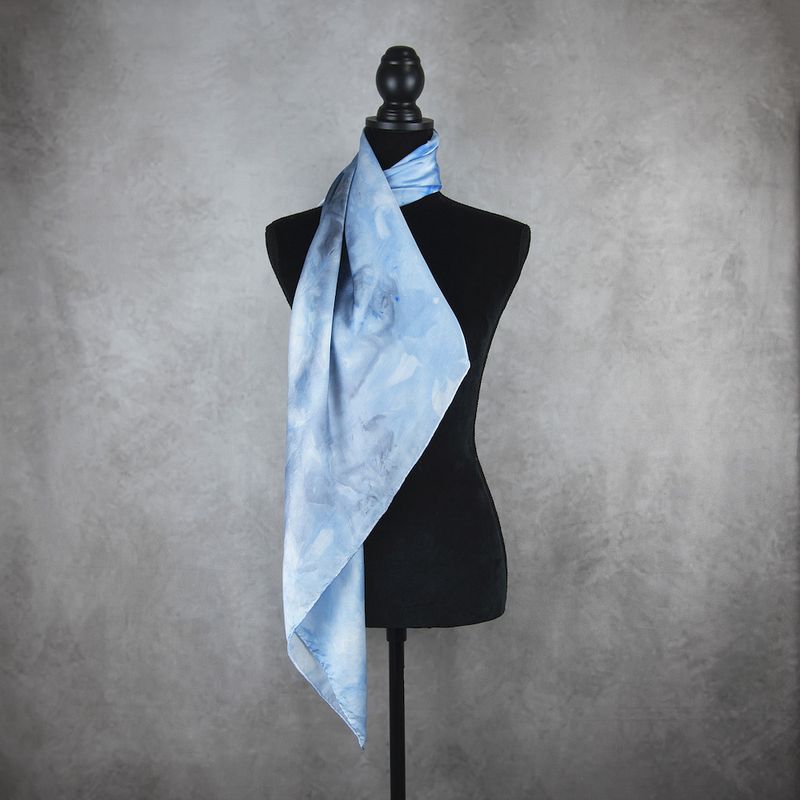 Limitovaná hodvábna šatka LIMITED_223 – 90 x 90 cm, ručne vyrobená na Slovensku