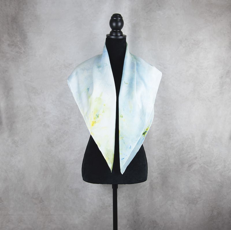Limitovaná hodvábna šatka LIMITED_238 – 90 x 90 cm, ručne vyrobená na Slovensku