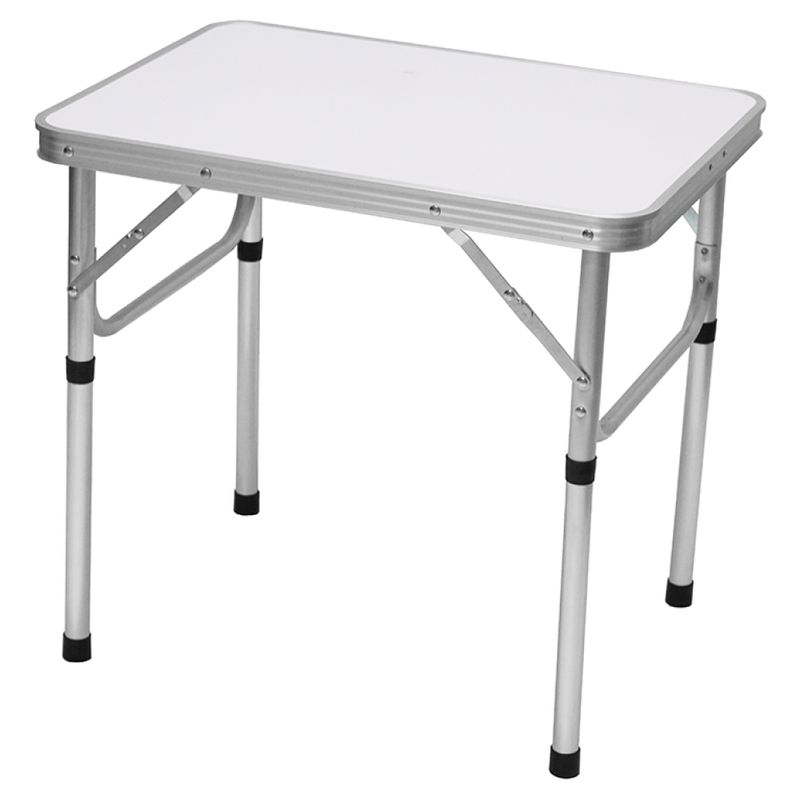 Skladací kempingový stôl 60 cm, hliník-MDF