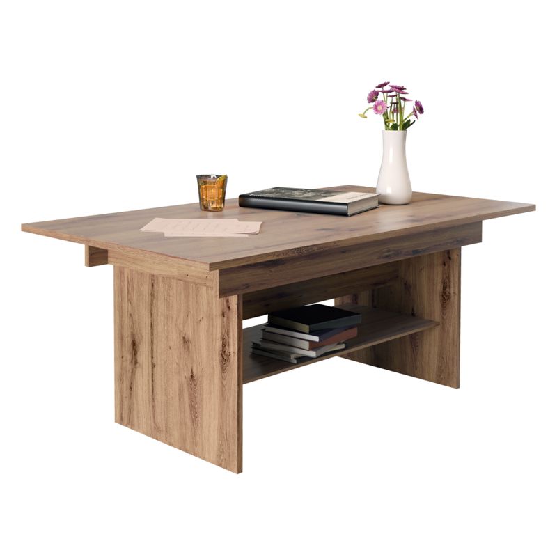 Jedálenský a konferenčný rozkladací stôl, dub artisan, 120-160