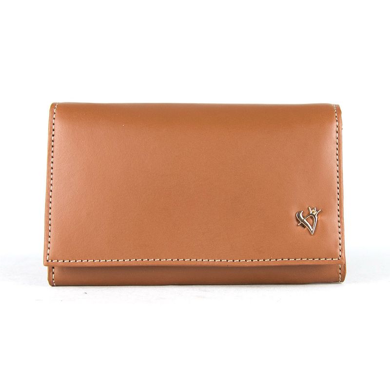 Dámska luxusná kožená peňaženka svetlo hnedá