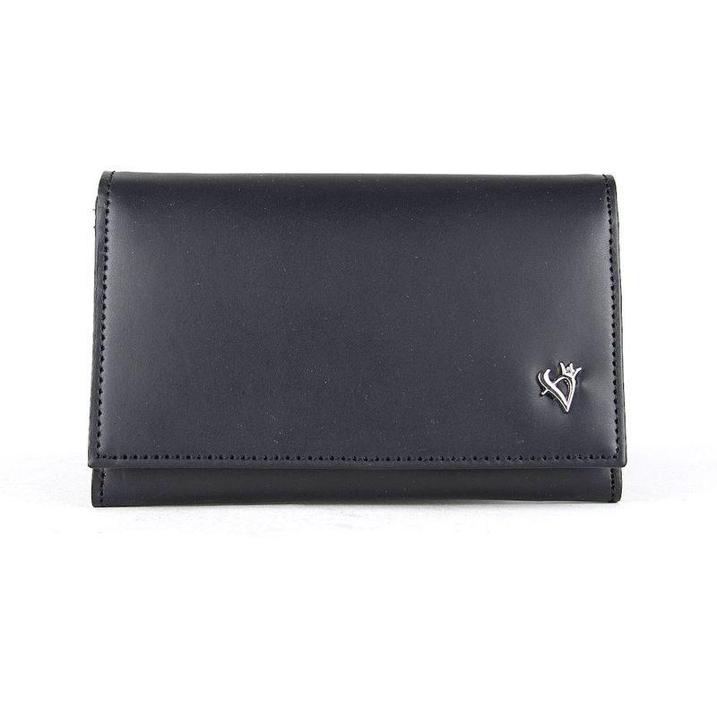 Dámska luxusná kožená peňaženka matná čierna