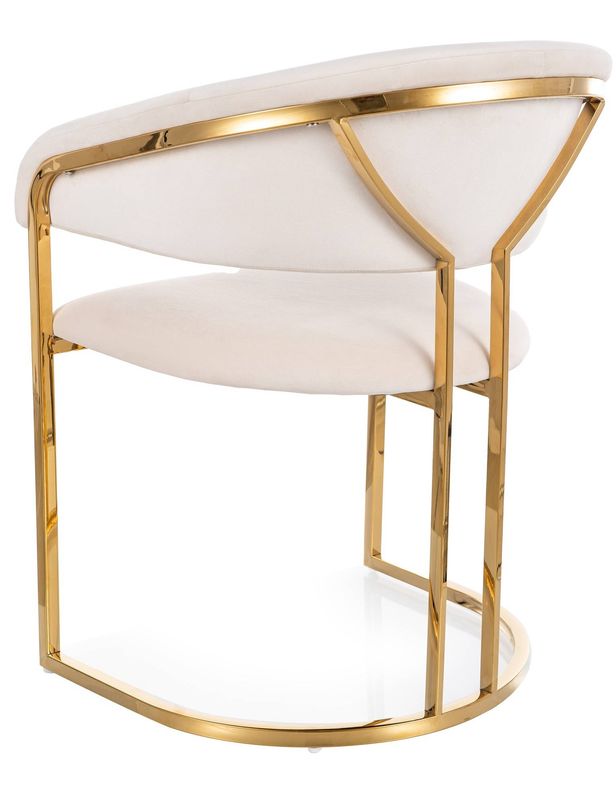 Jedálenská stolička zlatá-svetlobéžová bluvel 22
