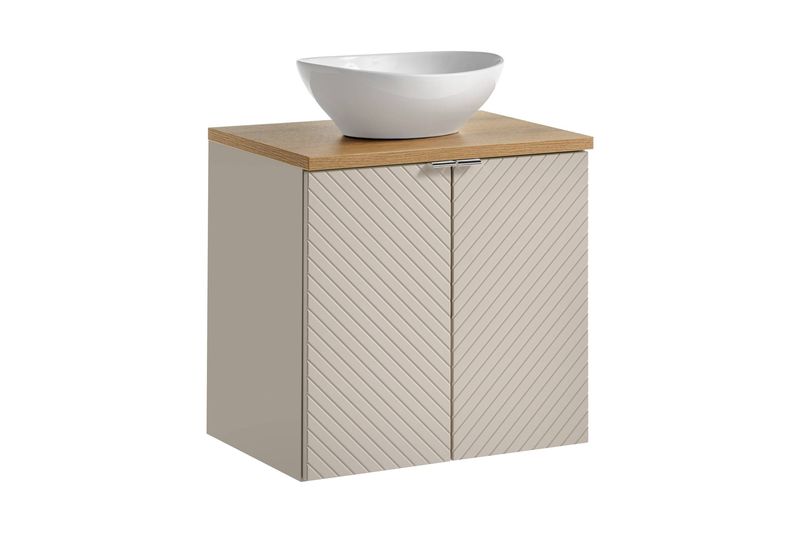 Skrinka do kúpeľne 82-60-2D, kašmír mat, 2x dvierka