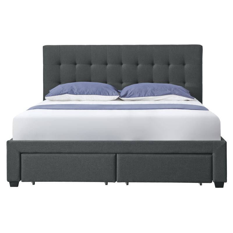 Posteľ s roštom 180x200 cm, sivá Velvet