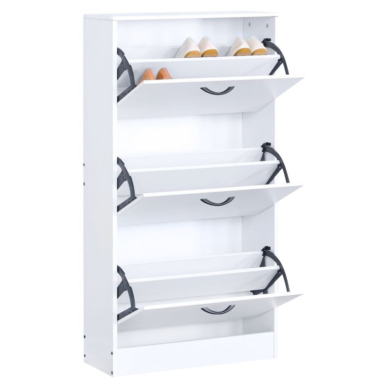 Praktický botník 3-radový, biely