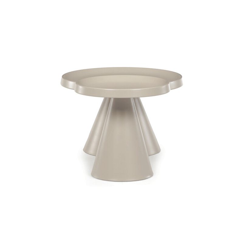 Sada dvoch konferenčných stolov z kovu – béžová