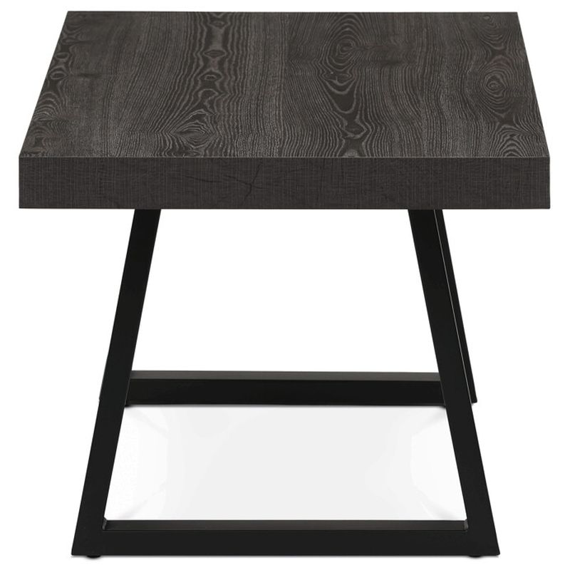 Konferenčný stolík MDF doska, dekor sivý dub-čierna