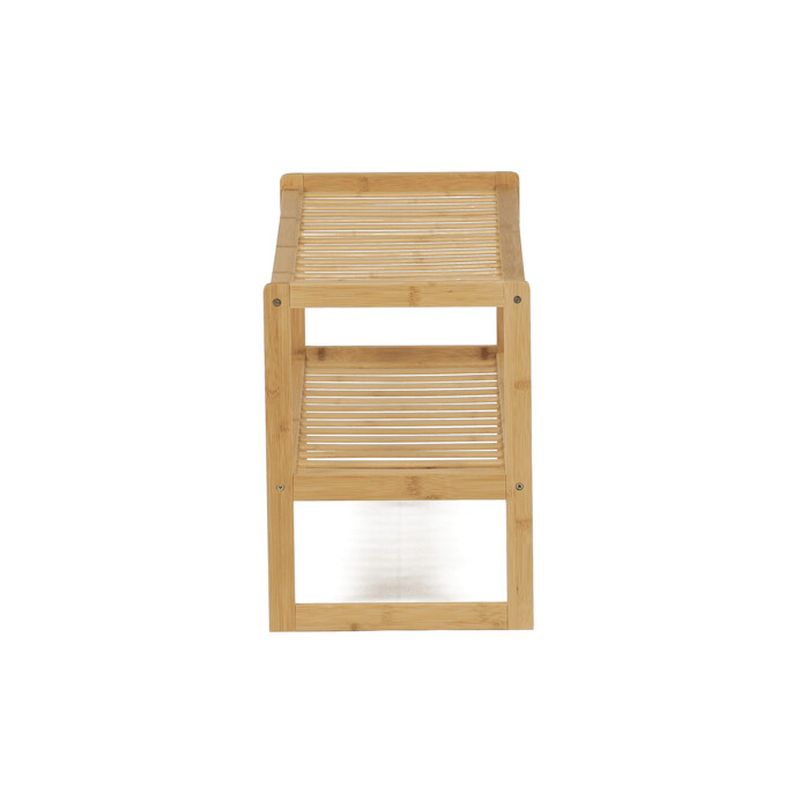 Botník s dvoma policami – prírodný bambus