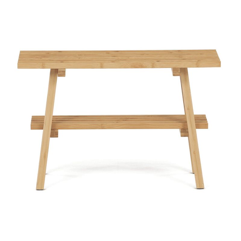 Botník s policou z prírodného bambusu 70