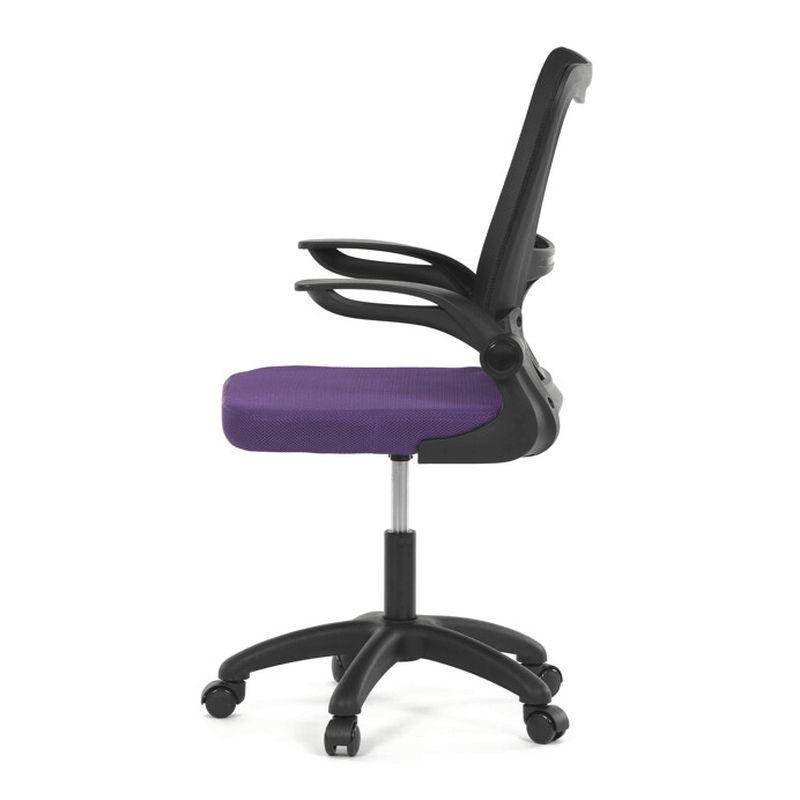 Kancelárska stolička, fialová sieťovina a čierny plast