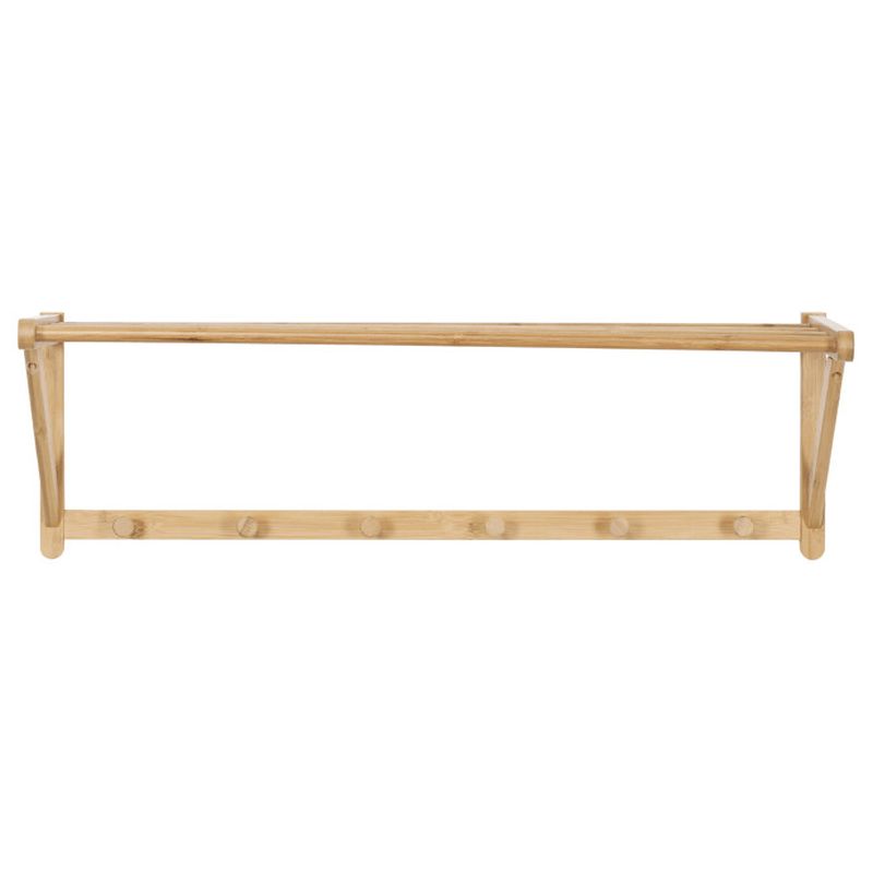 Vešiak s policou – bambus, prírodný