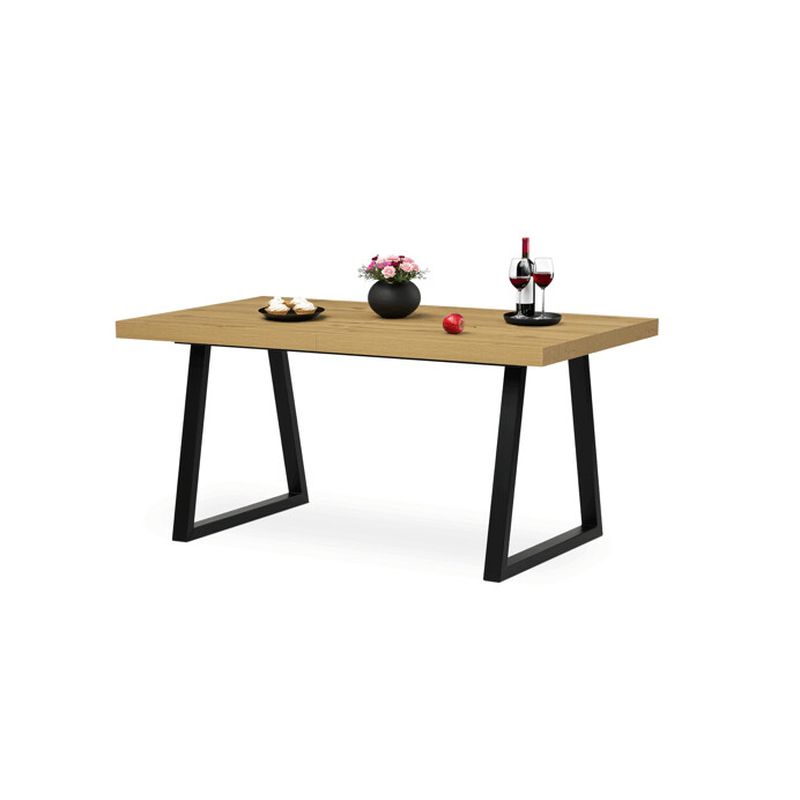 Jedálenský stôl rozkladací, 160-240 cm, dub