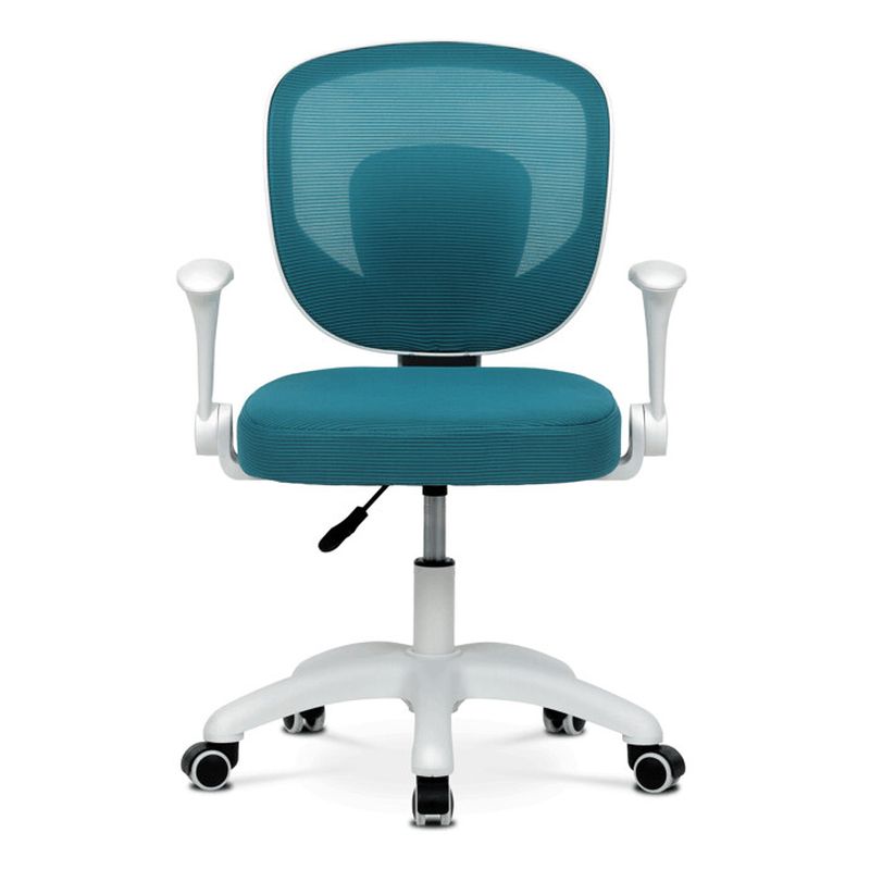 Detská stolička, výškovo nastaviteľná, modrá sieťovina